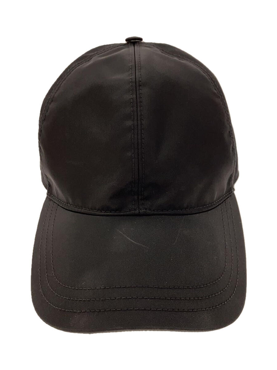 【中古】PRADA◆キャップ/L/BLK/メンズ/2HC274 2DMI【服飾雑貨他】