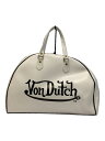 【中古】VonDutch◆ボストンバッグ/--/WHT【バッグ】