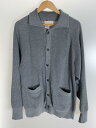 【中古】YOKO SAKAMOTO◆カーディガン(厚手)/L/コットン/GRY【メンズウェア】