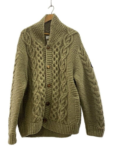 【中古】ADAM ET ROPE◆HIMALAYAN CLIMBERS HAND-KNIT別注/ショールカラーカーディガン/L/ウール/KHK【メンズウェア】 【中古】ADAM ET ROPE◆HIMALAYAN CLIMBERS HAND-KNIT別注/ショールカラーカーディガン/L/ウール/KHK【メンズウェア】