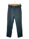 【中古】NO ID.◆ベルテッドスリムイージートラウザーズ/ボトム/2/ポリエステル/GRY/853006-593P【メンズウェア】