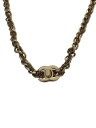 【中古】CHANEL◆ココマーク/ターンロック/37cm/ネックレス/--/GLD/トップ有/レディース【服飾雑貨他】
