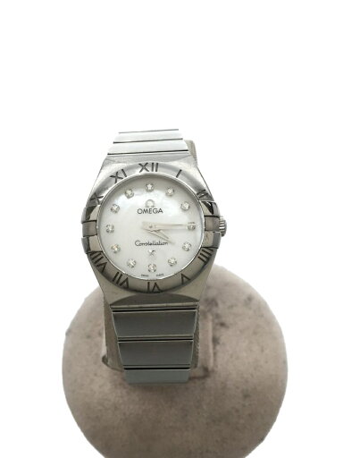 【中古】OMEGA◆コンステレーション_ブラッシュ_QZ_SS_24mm_ダイヤモンド/アナログ/ステンレス/WHT/SLV【服飾雑貨他】 【中古】OMEGA◆コンステレーション_ブラッシュ_QZ_SS_24mm_ダイヤモンド/アナログ/ステンレス/WHT/SLV【服飾雑貨他】