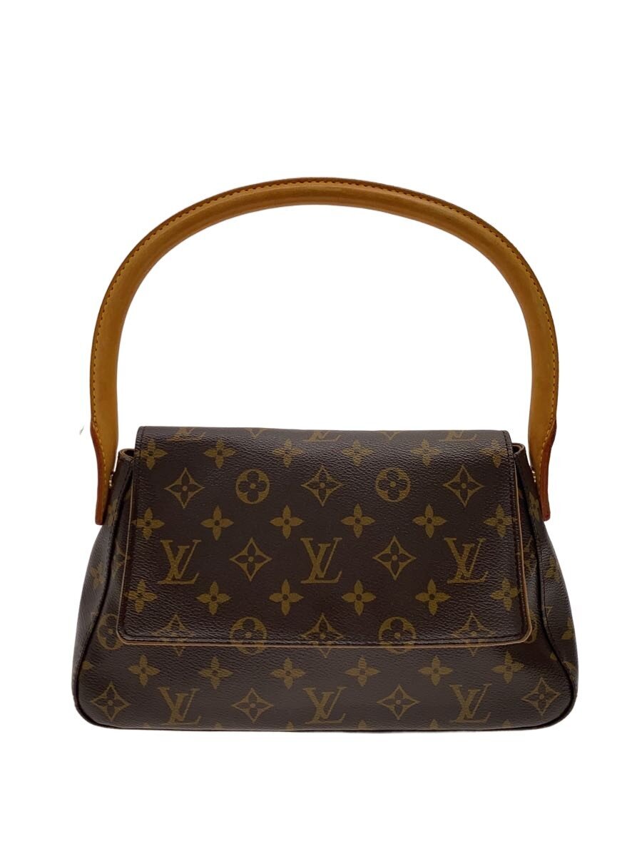 LOUIS VUITTON◆ミニ・ルーピング_モノグラム・キャンバス/ブラウン