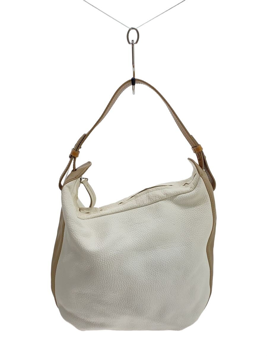 Furla - 【中古】FURLA◆ショルダーバッグ/レザー/ホワイト/白/132318/オールレザー/ワンショルダー/レディース/【バッグ】