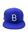 【中古】NEW ERA◆キャップ/--/ウール/BLU/メンズ//【服飾雑貨他】
