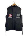 【中古】CANADA GOOSE◆ベスト/M/コットン/BLK【メンズウェア】