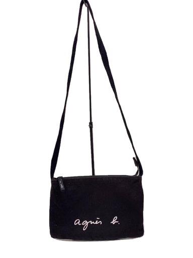 【中古】agnes b.◆ショルダーバッグ/コットン/BLK/GO03-07【バッグ】 【中古】agnes b.◆ショルダーバッグ/コットン/BLK/GO03-07【バッグ】