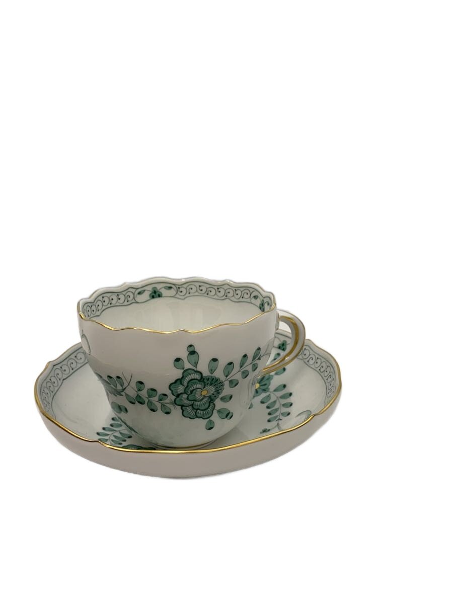 【中古】Meissen◆カップ&ソーサー/WHT【キッチン用品】