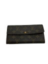 【中古】LOUIS VUITTON◆3)ポシェット・ポルト・モネ・クレディ_モノグラム・キャンバス/PVC/BRW/総柄/メンズ【服飾雑貨他】