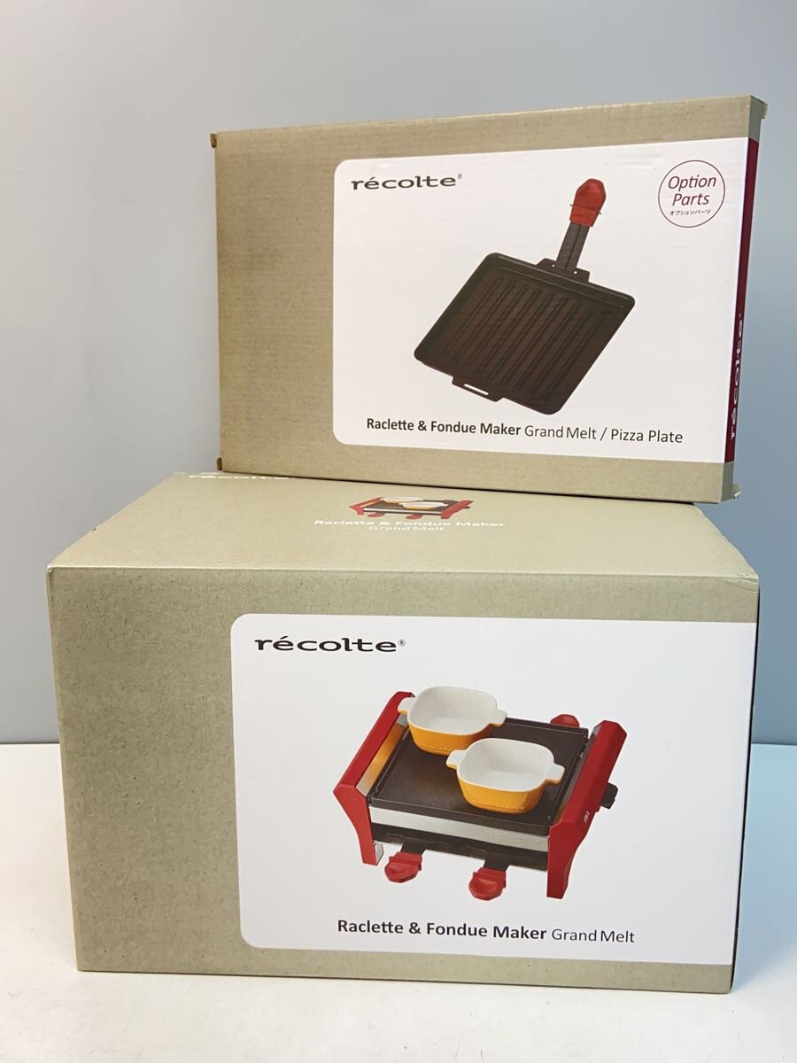 【中古】recolte◆ホットプレート RRF-2(R)/レコルト/ホットプレート/ラクレット/ココット/【家電・ビジ..