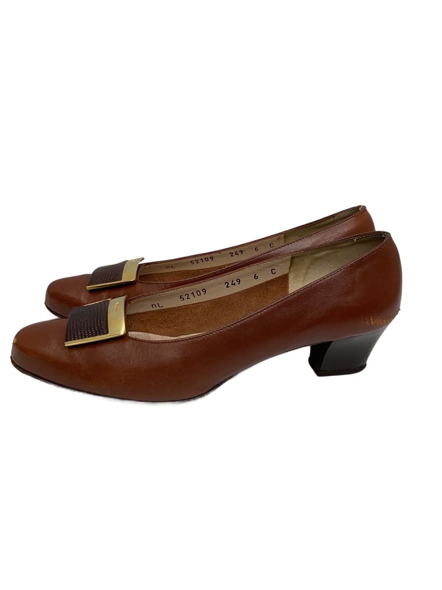 Ballet Shoes - 【中古】Salvatore Ferragamo◆フラットパンプス/UK6/BRW【シューズ】