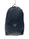【中古】marimekko◆リュック/ナイロン/BLK/無地【バッグ】