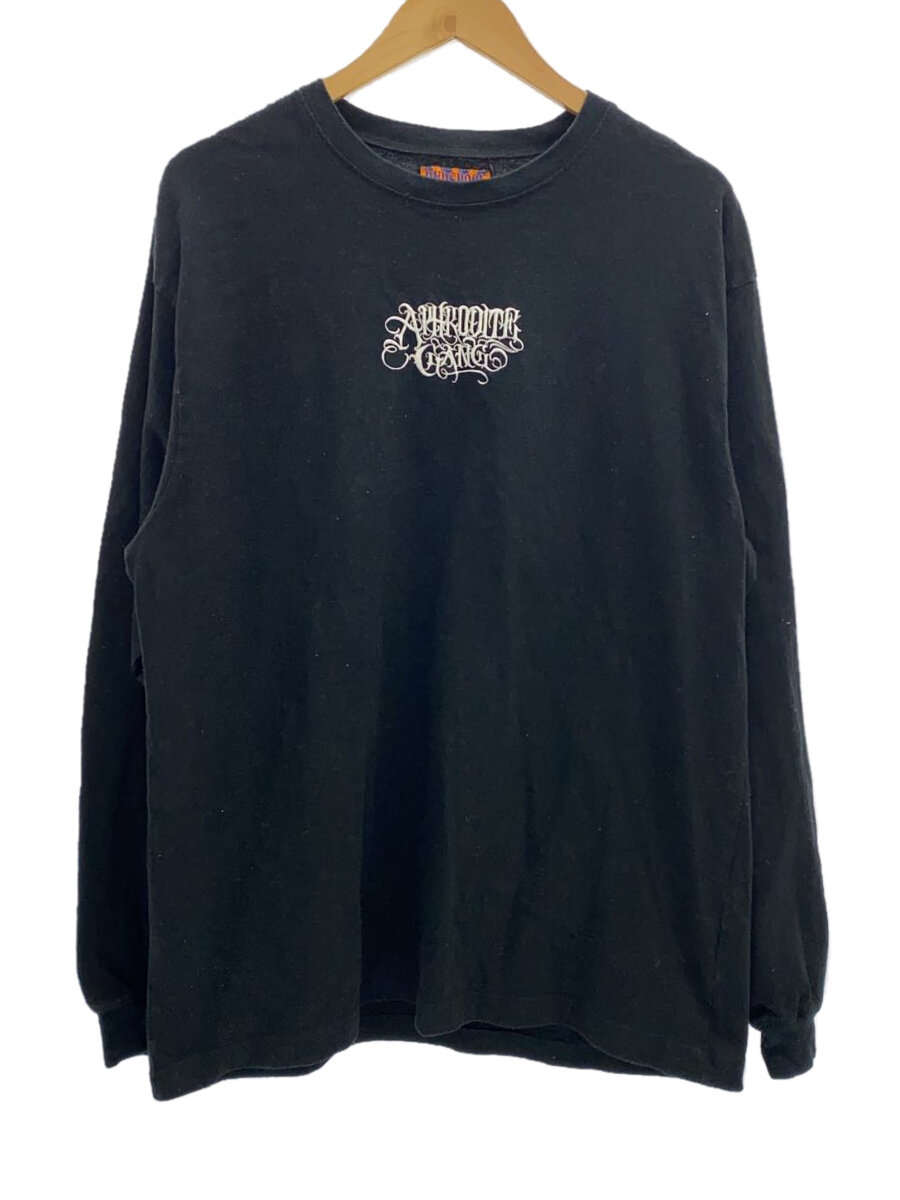 【中古】BUDSPOOL◆長袖Tシャツ/L/コットン/BLK【メンズウェア】