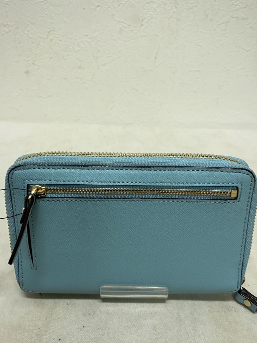 【中古】kate spade new york◆財布/牛革/BLU/無地/レディース/PWRU3900【服飾雑貨他】