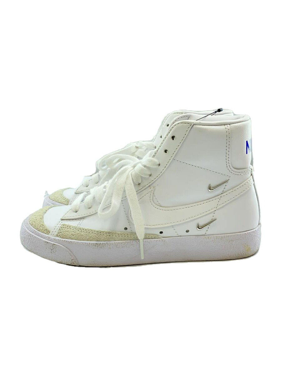 NIKE◆WMNS BLAZER MID ’77 SE/ハイカットスニーカー/22.5cm/WHT/CZ4627-100