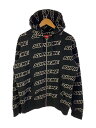【中古】Supreme◆ジップパーカー/M/コットン/ブラック【メンズウェア】