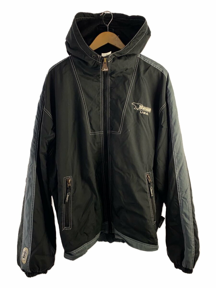 【中古】GOLDEN BEAR◆ナイロンジャケット/L/ナイロン/BLK【メンズウェア】
