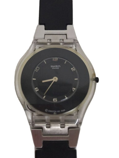 【中古】SWATCH◆クォーツ腕時計/アナログ/--/BLK/BLK【服飾雑貨他】 【中古】SWATCH◆クォーツ腕時計/アナログ/--/BLK/BLK【服飾雑貨他】