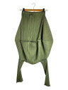 【中古】PLEATS PLEASE ISSEY MIYAKE◆サルエルパンツ/3/ポリエステル/KHK/無地/PP11-JF424【レディースウェア】