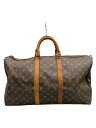 【中古】LOUIS VUITTON◆キーポル・バンドリエール50_モノグラム・キャンバス_BRW/PVC/BRW【バッグ】