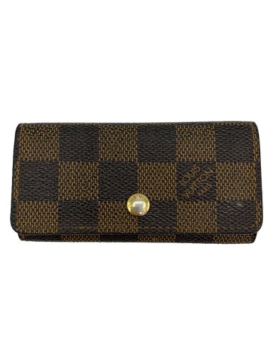 【中古】LOUIS VUITTON◆ミュルティクレ4_ダミエ・エベヌ_BRW/PVC/BRW/総柄/レディース【服飾雑貨他】 【中古】LOUIS VUITTON◆ミュルティクレ4_ダミエ・エベヌ_BRW/PVC/BRW/総柄/レディース【服飾雑貨他】