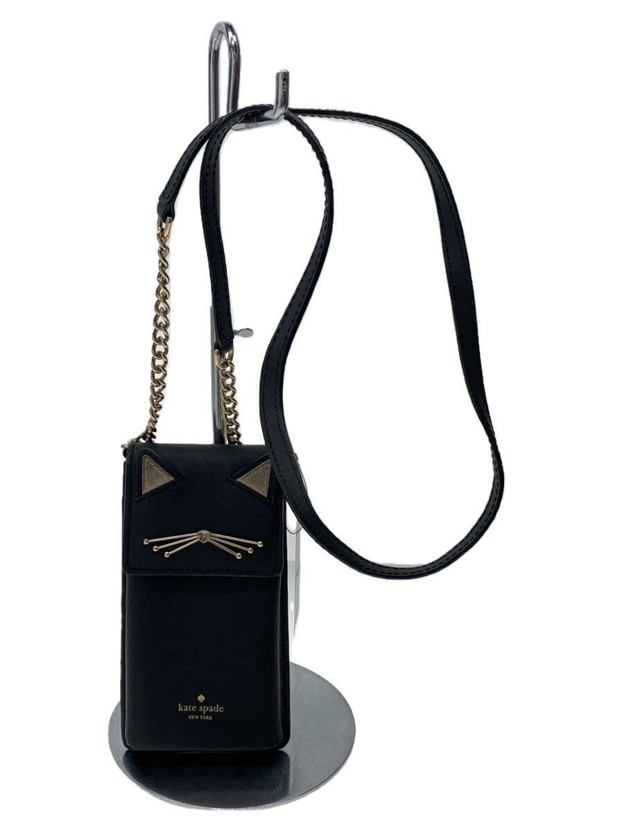【中古】kate spade new york◆ショルダーバッグ/--/BLK//【バッグ】