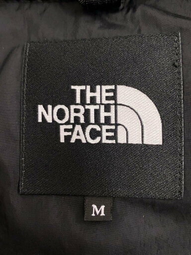【中古】THE NORTH FACE◆NUPTSE VEST_ヌプシベスト/M/ナイロン/BLK【メンズウェア】
