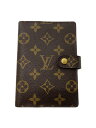 【中古】LOUIS VUITTON◆アジェンダPM_モノグラム_BRW/PVC/BRW/レディース【服飾雑貨他】