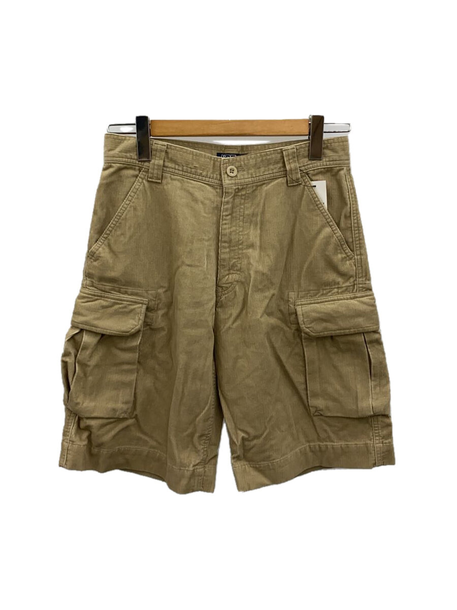 【中古】POLO RALPH LAUREN◆カーゴショートパンツ/--/コットン/BEG2【レディースウェア】