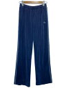 【中古】adidas◆BECKENBAUER VELOUR TRACKPANT NIGHT/ポリエステル/NVY/JM2266【レディースウェア】