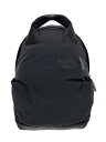 【中古】THE NORTH FACE◆Never Stop Mini Backpack/リュック/ナイロン/BLK/無地【バッグ】