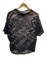 【中古】ISSEY MIYAKE◆カットソー/2/ナイロン/BLK/MI81KK314【レディースウェア】