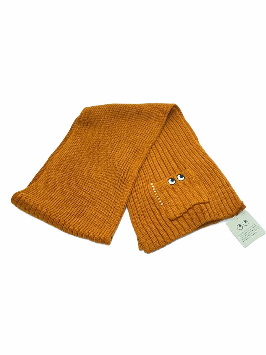 【中古】UNIQLO◆アニヤハインドマーチ/マフラー/アクリル/オレンジ/無地/レディース/261-462150【服飾雑貨他】
