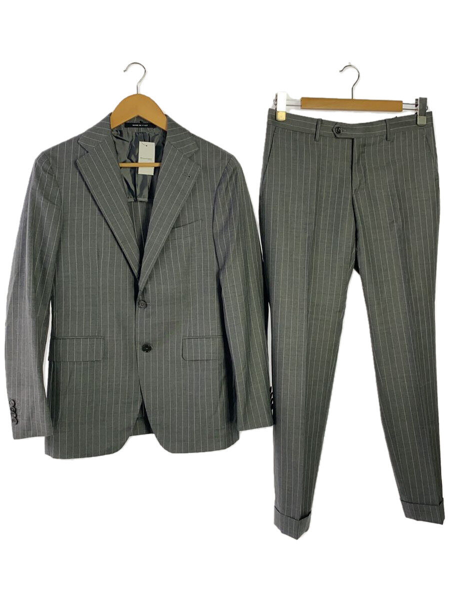 【中古】TAGLIATORE◆スーツ/--/ウール/GRY/ストライプ/2CVJ22B01【メンズウェア】