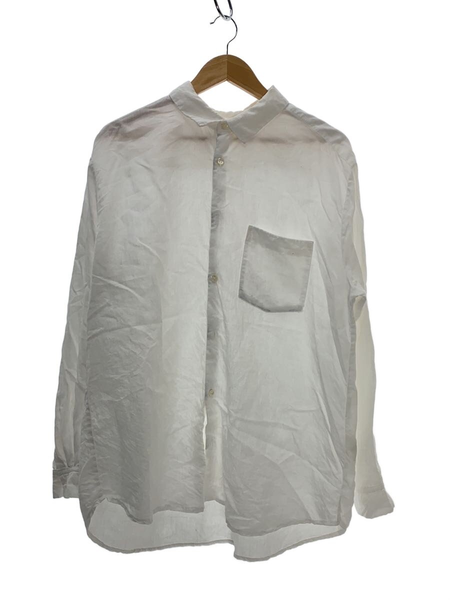 nest robe CONFECT◆長袖シャツ/4/リネン/WHT/02235-0058