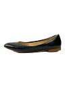 【中古】FABIO RUSCONI◆フラットパンプス/35.5/BLK/レザー【シューズ】