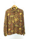 【中古】Paddle&Saddle/長袖シャツ/M/--/BRW/総柄//【メンズウェア】(4)
