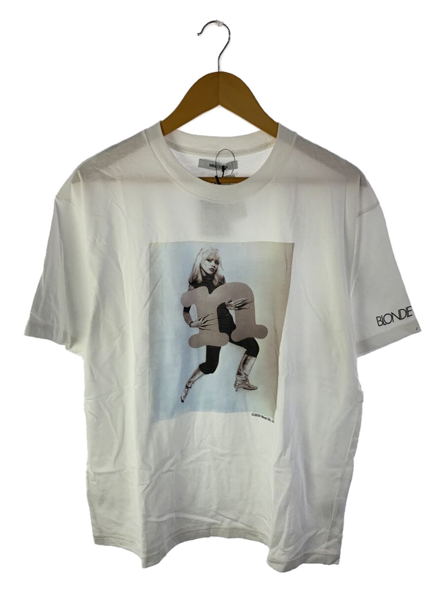 【中古】MINEDENIM◆Tシャツ/L/コットン/WHT/プリント/MND-BLD003-00-L2【メンズウェア】