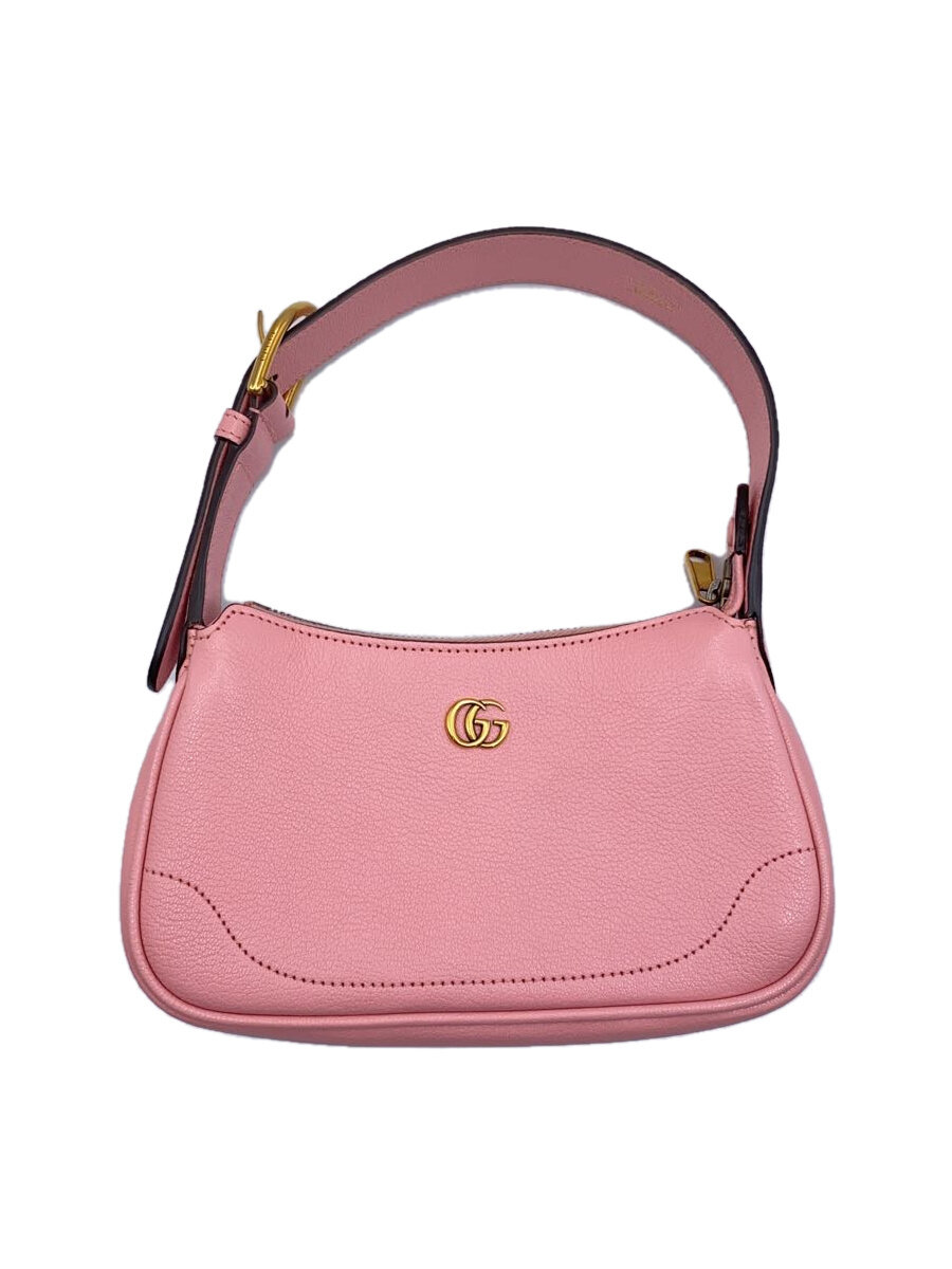 GUCCI - 【中古】GUCCI◆ショルダーバッグ/レザー/PNK【バッグ】