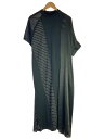 【中古】AULA(AULA AILA)◆半袖ワンピース/0/コットン/BLK/1223-03001【レディースウェア】