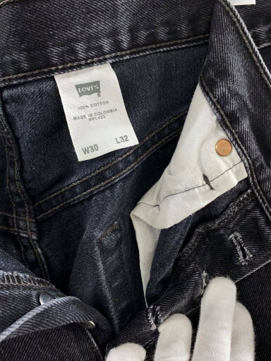 【中古】Levi’s◆5Pブラックデニム/30/デニム/ブラック/005010660//【メンズウェア】