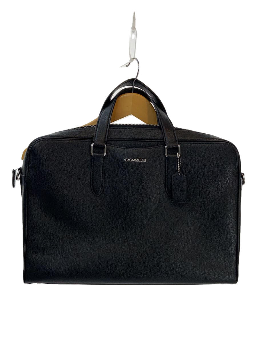 【中古】COACH◆ブリーフケース/--/BLK/無地/C8173【バッグ】