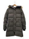 【中古】CANADA GOOSE◆ダウンジャケット/M/ポリエステル/グレー/2302JL/Mackenzie Parka/左袖リペア有【レディースウェア】