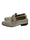 【中古】Salvatore Ferragamo◆ローファー/--/CRM/レザー//【シューズ】