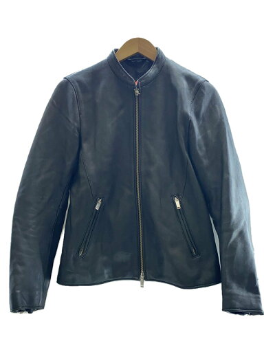 【中古】STUDIOUS◆シングルライダースジャケット/2/羊革/BLK/109250002【メンズウェア】 【中古】STUDIOUS◆シングルライダースジャケット/2/羊革/BLK/109250002【メンズウェア】