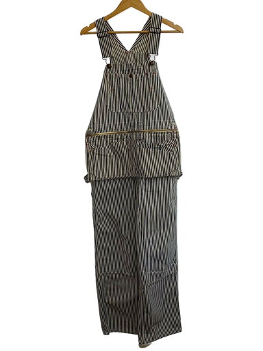 【中古】MONTGOMERY◆オーバーオール/--/--/BLU/ストライプ【メンズウェア】 【中古】MONTGOMERY◆オーバーオール/--/--/BLU/ストライプ【メンズウェア】