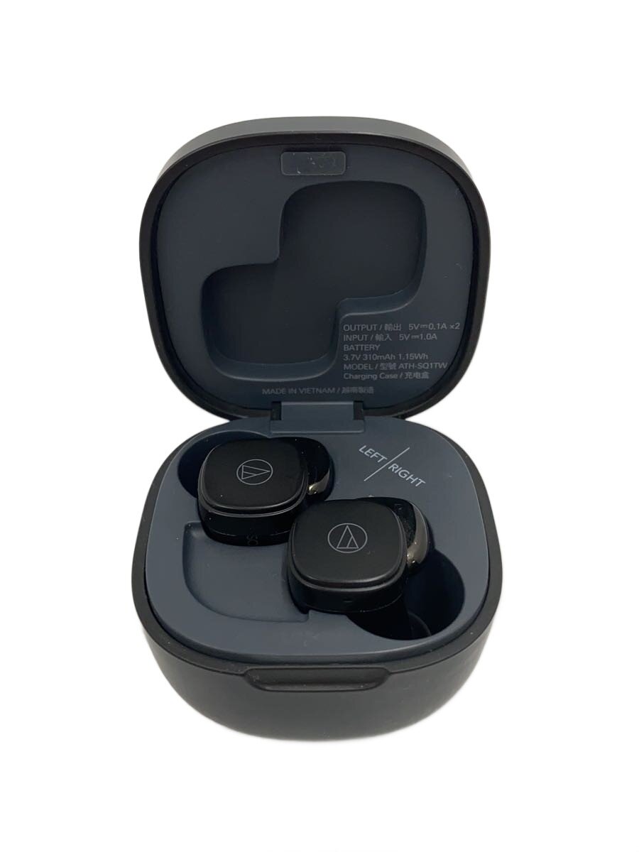 【中古】audio-technica◆イヤホン・ヘッドホン ATH-SQ1TW BK【家電・ビジュアル・オーディオ】