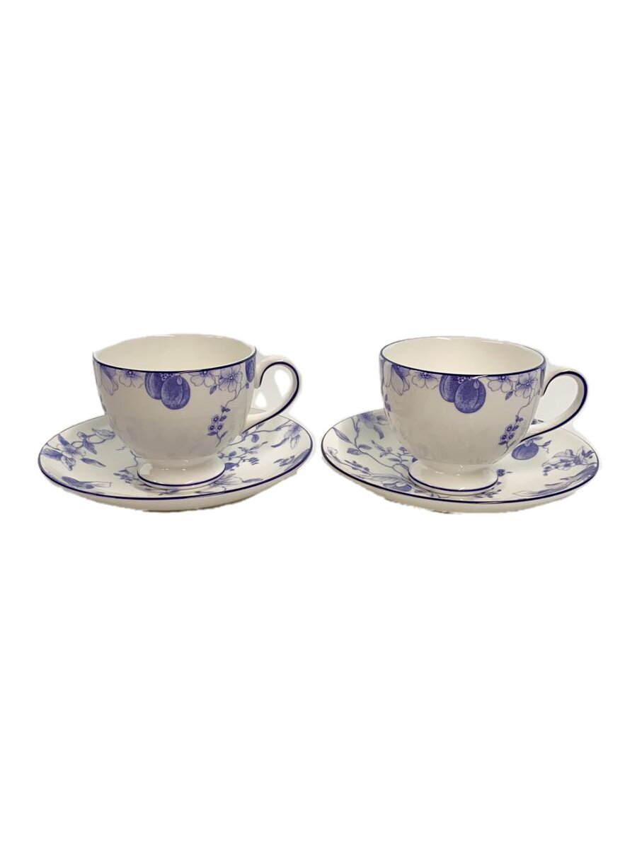 【中古】WEDGWOOD◆カップ&ソーサー/2点セット/WHT【キッチン用品】