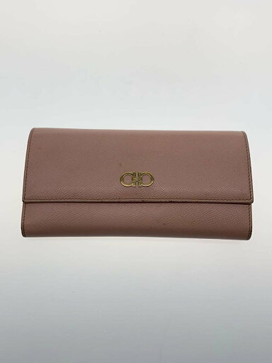 【中古】Salvatore Ferragamo◆2つ折り財布/レザー/PNK/レディース/内側汚れ/全体的に使用感有【服飾雑貨他】 【中古】Salvatore Ferragamo◆2つ折り財布/レザー/PNK/レディース/内側汚れ/全体的に使用感有【服飾雑貨他】